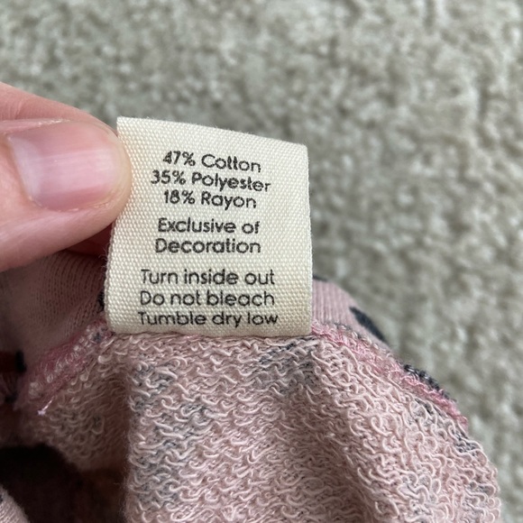 Little Road Co Lulu and Roo 2T NWOT Pink Suede Cheetah Flutter Sweatshirt - Picture 5 of 5